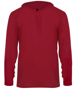Badger Youth B-Core Long-Sleeve Hooded Tee -Bulkthreads store 103693927.