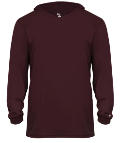 Badger Youth B-Core Long-Sleeve Hooded Tee -Bulkthreads store 103695252.