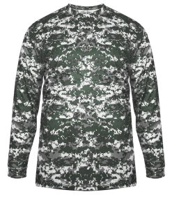 Badger Youth Digital Long-Sleeve Tee -Bulkthreads store 103739799.