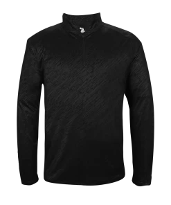 Badger Men's Line Embossed 1/4 Zip