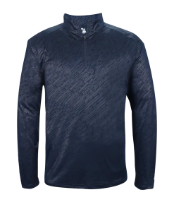 Badger Men's Line Embossed 1/4 Zip -Bulkthreads store 103740944.