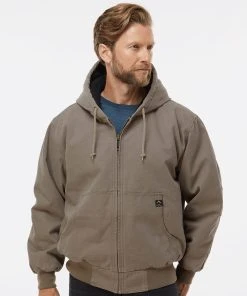 DRI DUCK Cheyenne Boulder Cloth™ Hooded Jacket With Tricot Quilt Lining