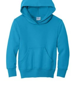 Port & Company Youth Core Fleece Pullover Hooded Sweatshirt. PC90YH 1of2 -Bulkthreads store 114176259