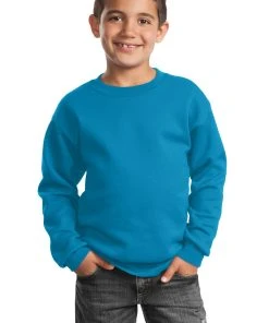 Port & Company Youth Core Fleece Crewneck Sweatshirt PC90Y -Bulkthreads store 114183065