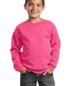 Port & Company Youth Core Fleece Crewneck Sweatshirt PC90Y -Bulkthreads store 114183225