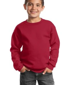 Port & Company Youth Core Fleece Crewneck Sweatshirt PC90Y -Bulkthreads store 114183406