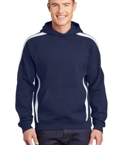 Sport-Tek Men's Sleeve Stripe Pullover Hooded Sweatshirt -Bulkthreads store 114216047