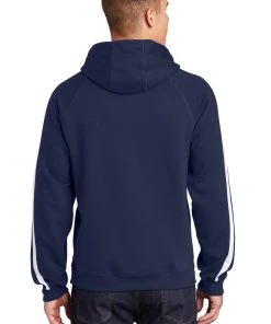 Sport-Tek Men's Sleeve Stripe Pullover Hooded Sweatshirt -Bulkthreads store 114216048