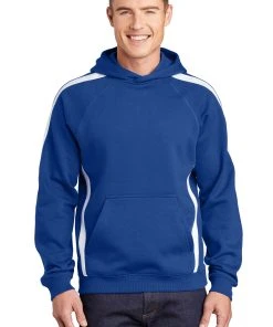 Sport-Tek Men's Sleeve Stripe Pullover Hooded Sweatshirt -Bulkthreads store 114216129