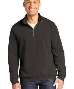 Comfort Colors Men's Garment-Dyed Quarter Zip Sweatshirt
