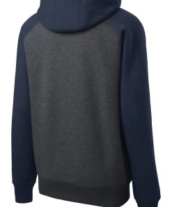 Sport-Tek Men's Raglan Colorblock Full-Zip Hooded Fleece Jacket 31 Sport-Tek Men's Raglan Colorblock Full-Zip Hooded Fleece Jacket -Bulkthreads store 114247156