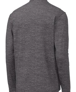 Sport-Tek Men's Sport-Wick Stretch Reflective Heather 1/2-Zip Pullover -Bulkthreads store 114251556