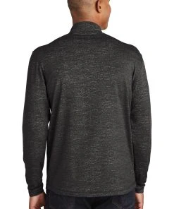 Sport-Tek Men's Sport-Wick Stretch Reflective Heather 1/2-Zip Pullover -Bulkthreads store 114255570