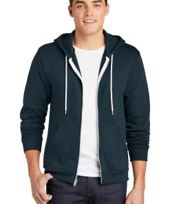 American Apparel Men's USA Collection Flex Fleece Zip Hoodie -Bulkthreads store 119156511