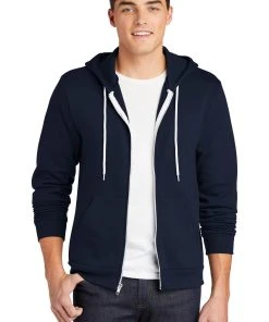 American Apparel Men's USA Collection Flex Fleece Zip Hoodie -Bulkthreads store 119156624