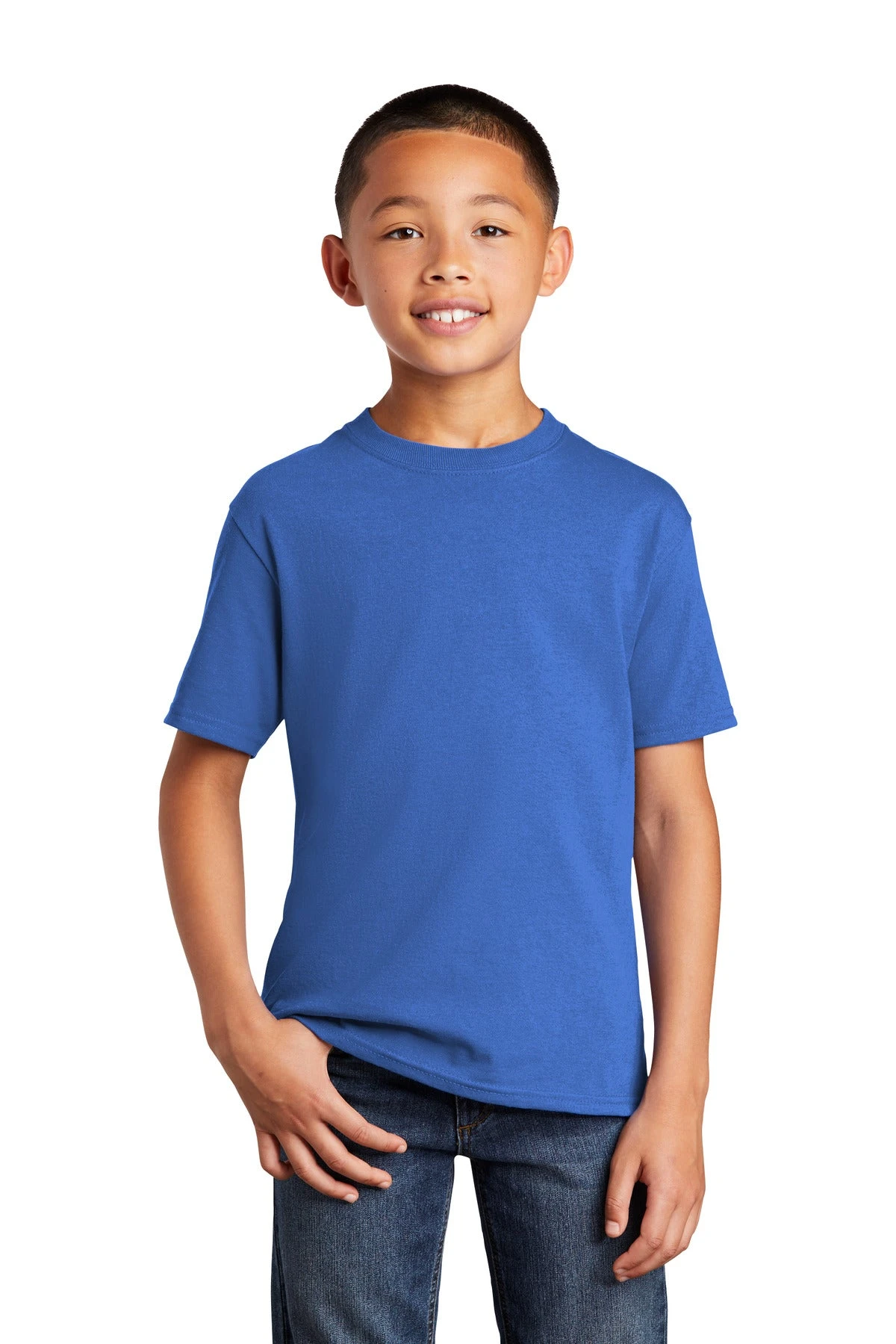 Port & Company Youth Core Cotton DTG Tee PC54YDTG 2 Port & Company Youth Core Cotton DTG Tee PC54YDTG - Image 2