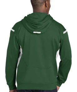 Sport-Tek Men's Tall Tech Fleece Colorblock Hooded Sweatshirt TST246 -Bulkthreads store 123464521