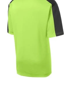 Sport-Tek Youth PosiCharge Competitor Sleeve-Blocked Tee YST354 -Bulkthreads store 123468549