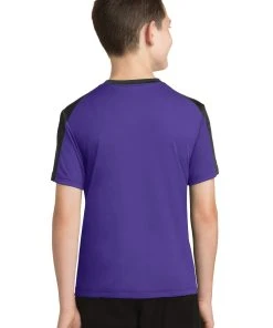 Sport-Tek Youth PosiCharge Competitor Sleeve-Blocked Tee YST354 -Bulkthreads store 123468905