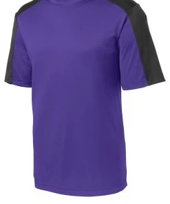 Sport-Tek Youth PosiCharge Competitor Sleeve-Blocked Tee YST354 -Bulkthreads store 123468906