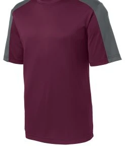 Sport-Tek Youth PosiCharge Competitor Sleeve-Blocked Tee YST354 -Bulkthreads store 123469206
