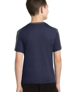 Sport-Tek Youth PosiCharge Competitor Sleeve-Blocked Tee YST354 -Bulkthreads store 123469226