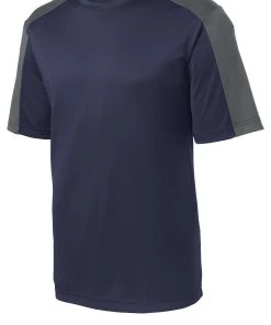 Sport-Tek Youth PosiCharge Competitor Sleeve-Blocked Tee YST354 -Bulkthreads store 123469227