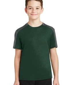 Sport-Tek Youth PosiCharge Competitor Sleeve-Blocked Tee YST354 -Bulkthreads store 123469381