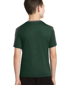 Sport-Tek Youth PosiCharge Competitor Sleeve-Blocked Tee YST354 -Bulkthreads store 123469382