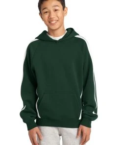 Sport-Tek Youth Sleeve Stripe Pullover Hooded Sweatshirt YST265 -Bulkthreads store 123470974