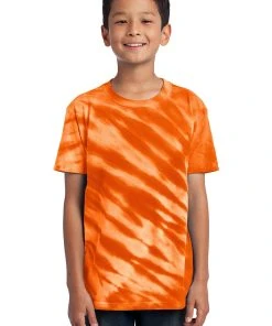 Port & Company - Youth Tiger Stripe Tie-Dye Tee PC148Y -Bulkthreads store 123471873