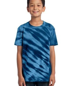 Port & Company - Youth Tiger Stripe Tie-Dye Tee PC148Y -Bulkthreads store 123472057