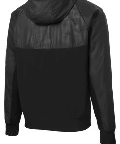 Sport-Tek Men's Embossed Hybrid Full-Zip Hooded Jacket JST50 -Bulkthreads store 123472104