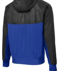 Sport-Tek Men's Embossed Hybrid Full-Zip Hooded Jacket JST50 -Bulkthreads store 123472573