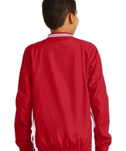 Sport-Tek Youth Tipped V-Neck Raglan Wind Shirt YST62 98 Sport-Tek Youth Tipped V-Neck Raglan Wind Shirt YST62 -Bulkthreads store 123472877