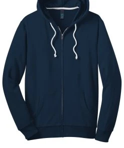 District - Young Mens Core Fleece Full-Zip Hoodie DT190 -Bulkthreads store 123472933