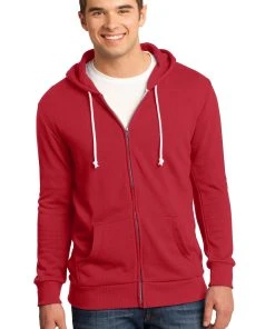 District - Young Mens Core Fleece Full-Zip Hoodie DT190 -Bulkthreads store 123473042