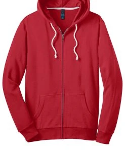 District - Young Mens Core Fleece Full-Zip Hoodie DT190 -Bulkthreads store 123473044