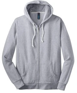 District - Young Mens Core Fleece Full-Zip Hoodie DT190 -Bulkthreads store 123473173