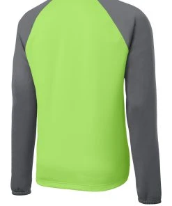 Sport-Tek Youth Sport-Wick Raglan Colorblock Fleece Crewneck YST242 40 Sport-Tek Youth Sport-Wick Raglan Colorblock Fleece Crewneck YST242 -Bulkthreads store 123473186