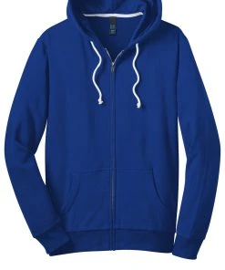 District - Young Mens Core Fleece Full-Zip Hoodie DT190 -Bulkthreads store 123473416