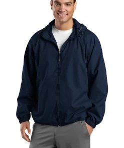 Sport-Tek Men's Tall Hooded Raglan Jacket -Bulkthreads store 123475647