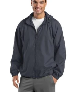 Sport-Tek Men's Tall Hooded Raglan Jacket -Bulkthreads store 123475735