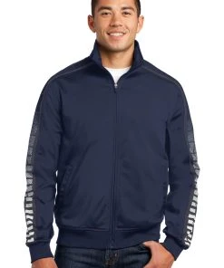 Sport-Tek Men's Dot Sublimation Tricot Track Jacket 25 Sport-Tek Men's Dot Sublimation Tricot Track Jacket -Bulkthreads store 123475790