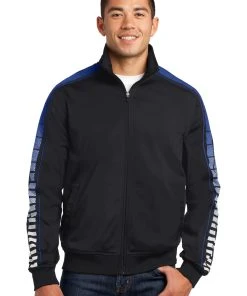 Sport-Tek Men's Dot Sublimation Tricot Track Jacket 21 Sport-Tek Men's Dot Sublimation Tricot Track Jacket -Bulkthreads store 123475938