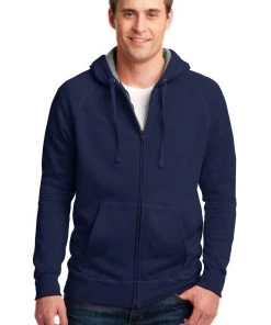 Hanes Men's Nano Full-Zip Hooded Sweatshirt -Bulkthreads store 125631862