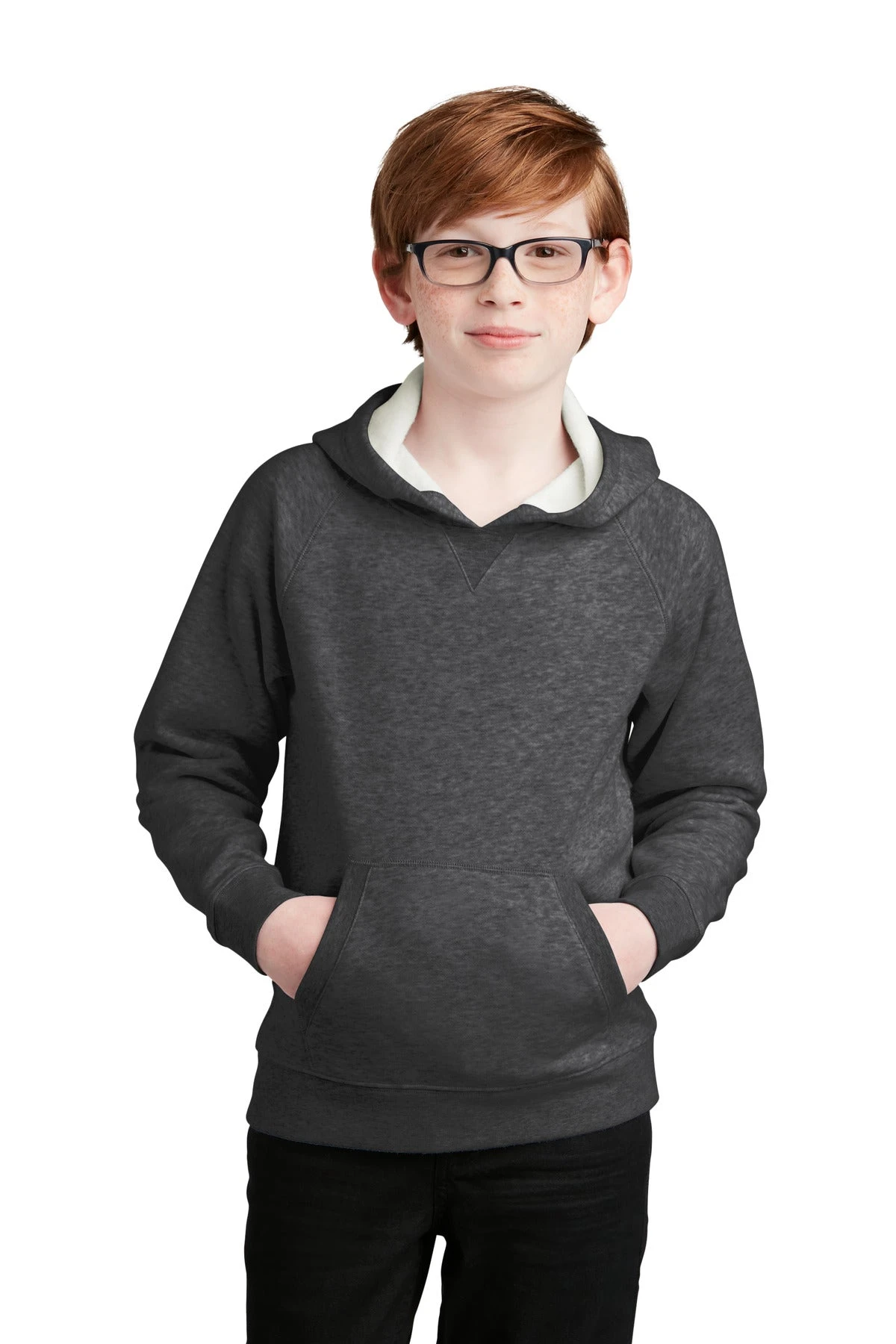 Sport-Tek Youth Drive Fleece Pullover Hoodie 2 Sport-Tek Youth Drive Fleece Pullover Hoodie - Image 2