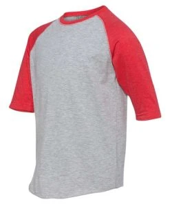 LAT Youth Baseball Fine Jersey Three-Quarter Sleeve Tee -Bulkthreads store 134481789.