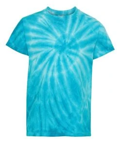 Dyenomite Youth Cyclone Vat-Dyed Pinwheel Short Sleeve T-Shirt -Bulkthreads store 134481881.