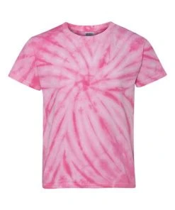 Dyenomite Youth Cyclone Vat-Dyed Pinwheel Short Sleeve T-Shirt -Bulkthreads store 134481915.